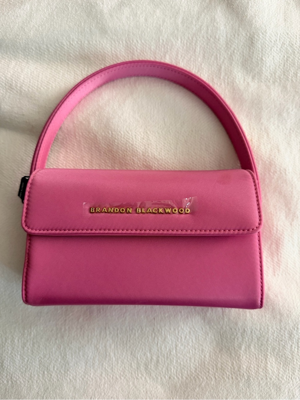 Brandon Blackwood Hot Pink Mini Top-Handle Bag